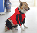 Red Quadra Paw Rain Coat